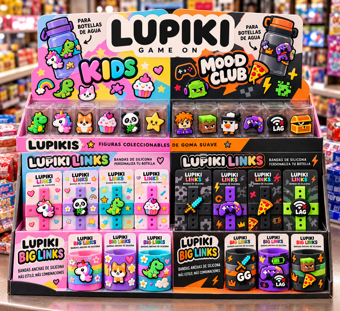 Counter display LUPIKI · Kids & Mood Club